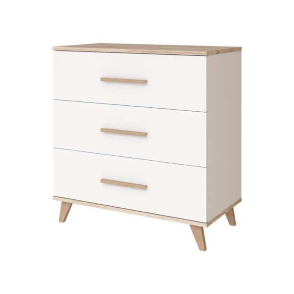 Faktum Flip komoda s 3 ladice - White-Oak