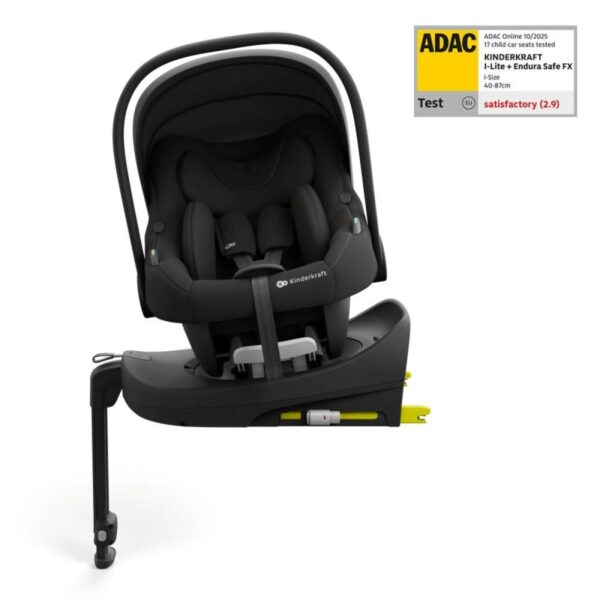 Kinderkraft autosjedalica I-LITE i- Size + ENDURA SAFE FX baza 0-13 kg (40-87 cm) - Black
