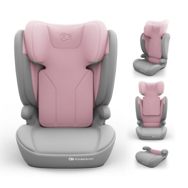 Kinderkraft autosjedalica I-Spark 2 Plus i-Size 15-36 kg (100-150 cm) bez Isofix-a - Pink