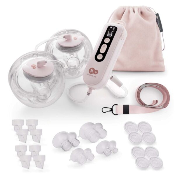 Kinderkraft Dvostruka električna izdajalica GENTLEFLOW - pink