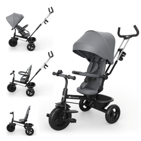 Kinderkraft Tricikl Aston 2 Plus - Grey