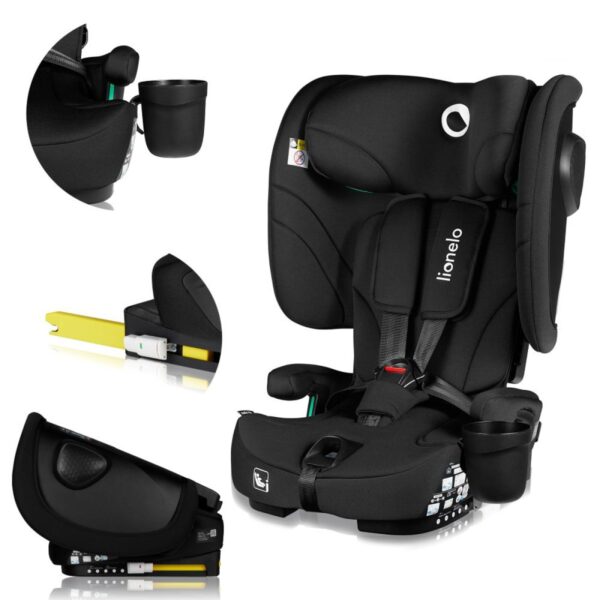 Lionelo autosjedalica Nelly i-Size 9-36 kg (76-150 cm) - Black Carbon
